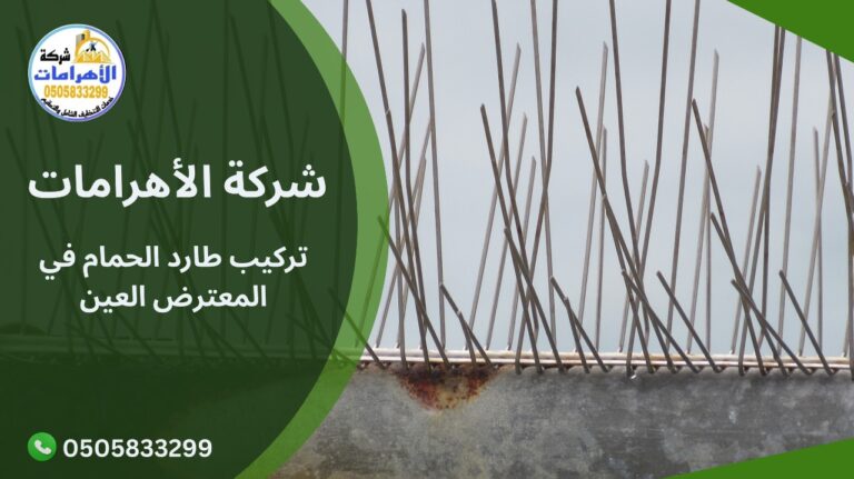 تركيب طارد الحمام في المعترض العين